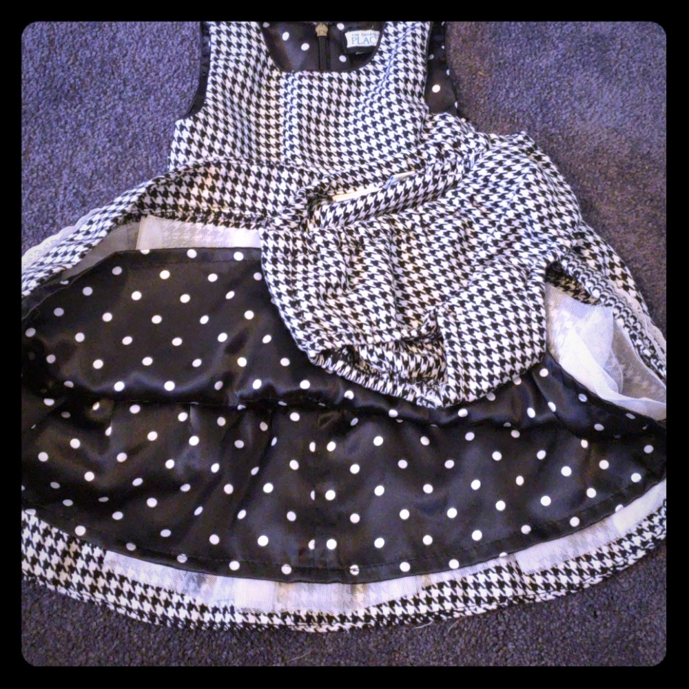 Houndstooth Baby Dress EUC